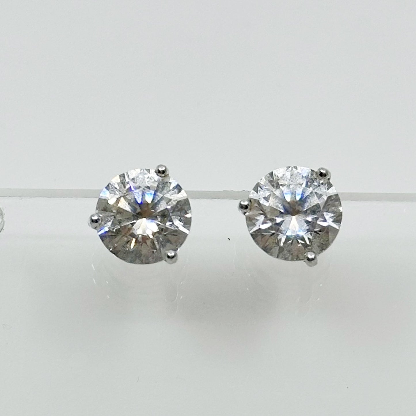 sterling silver cubic zirconia stud earrings