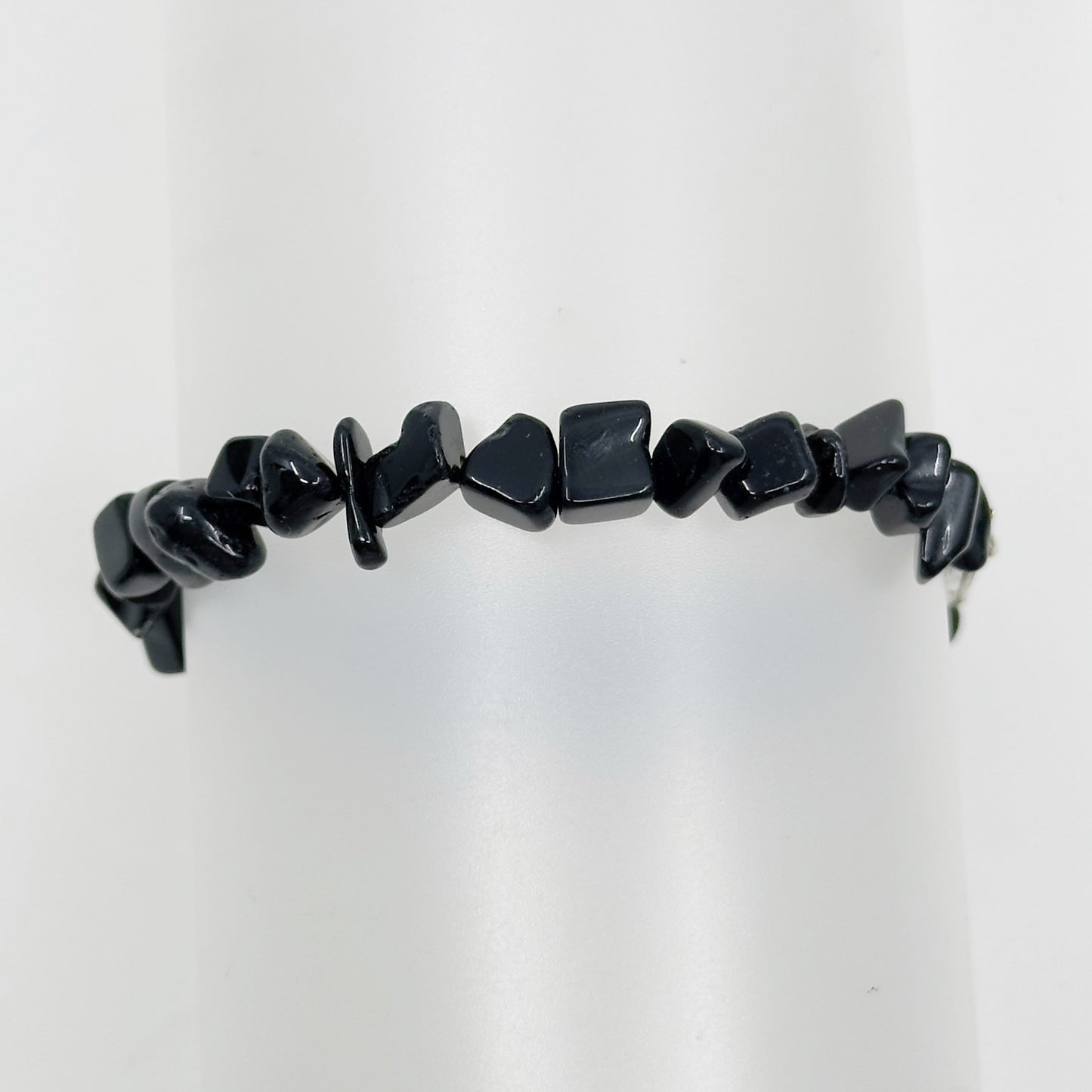 Sterling silver onyx bead bracelet