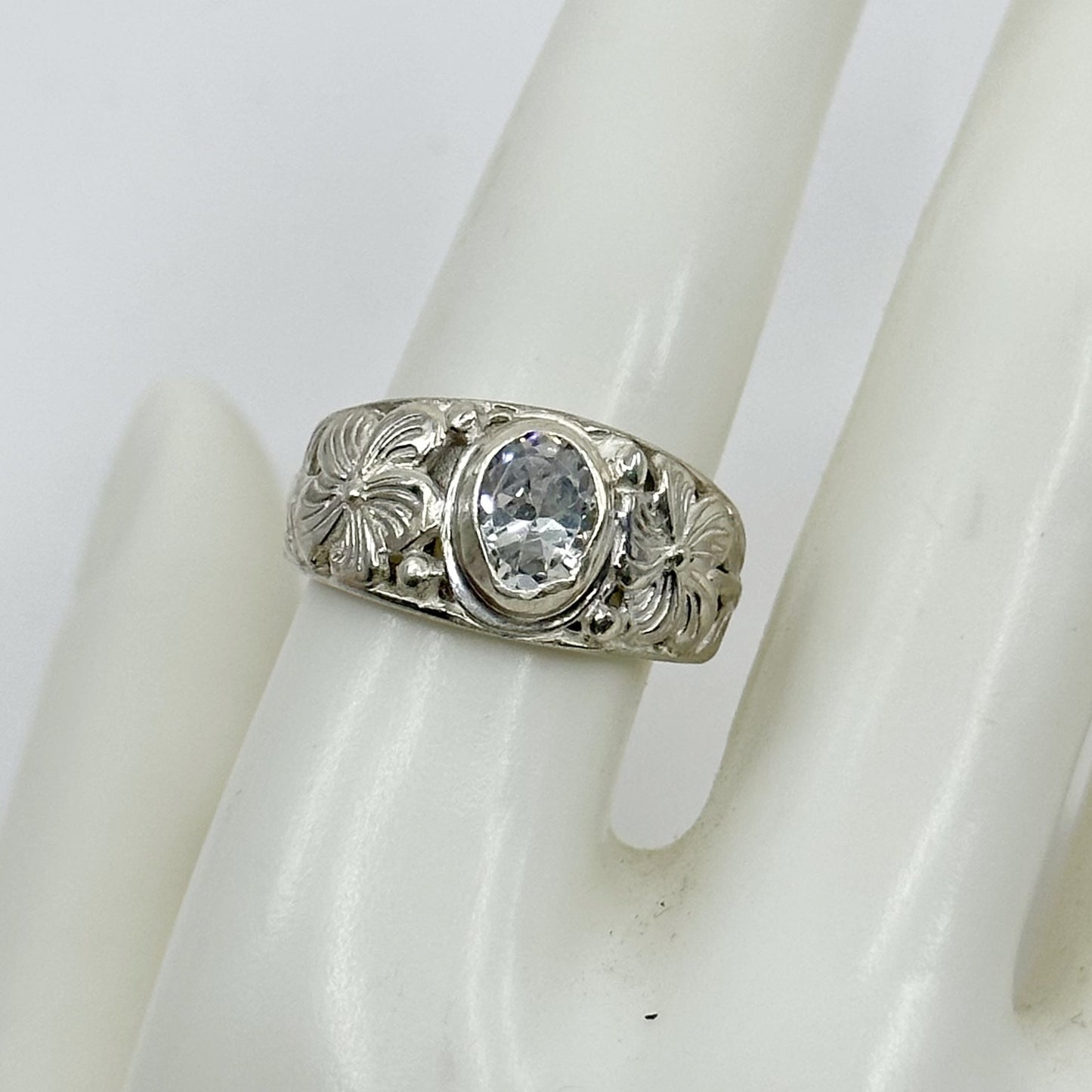 sterling silver cubic zirconia Ring