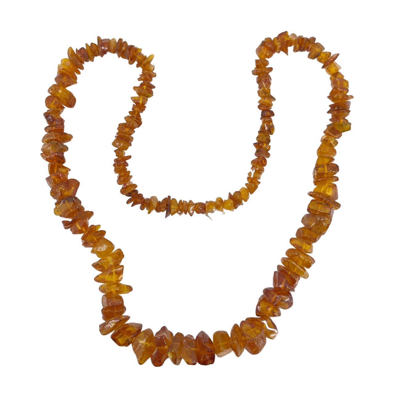 Vintage graduated baltic amber bead necklace