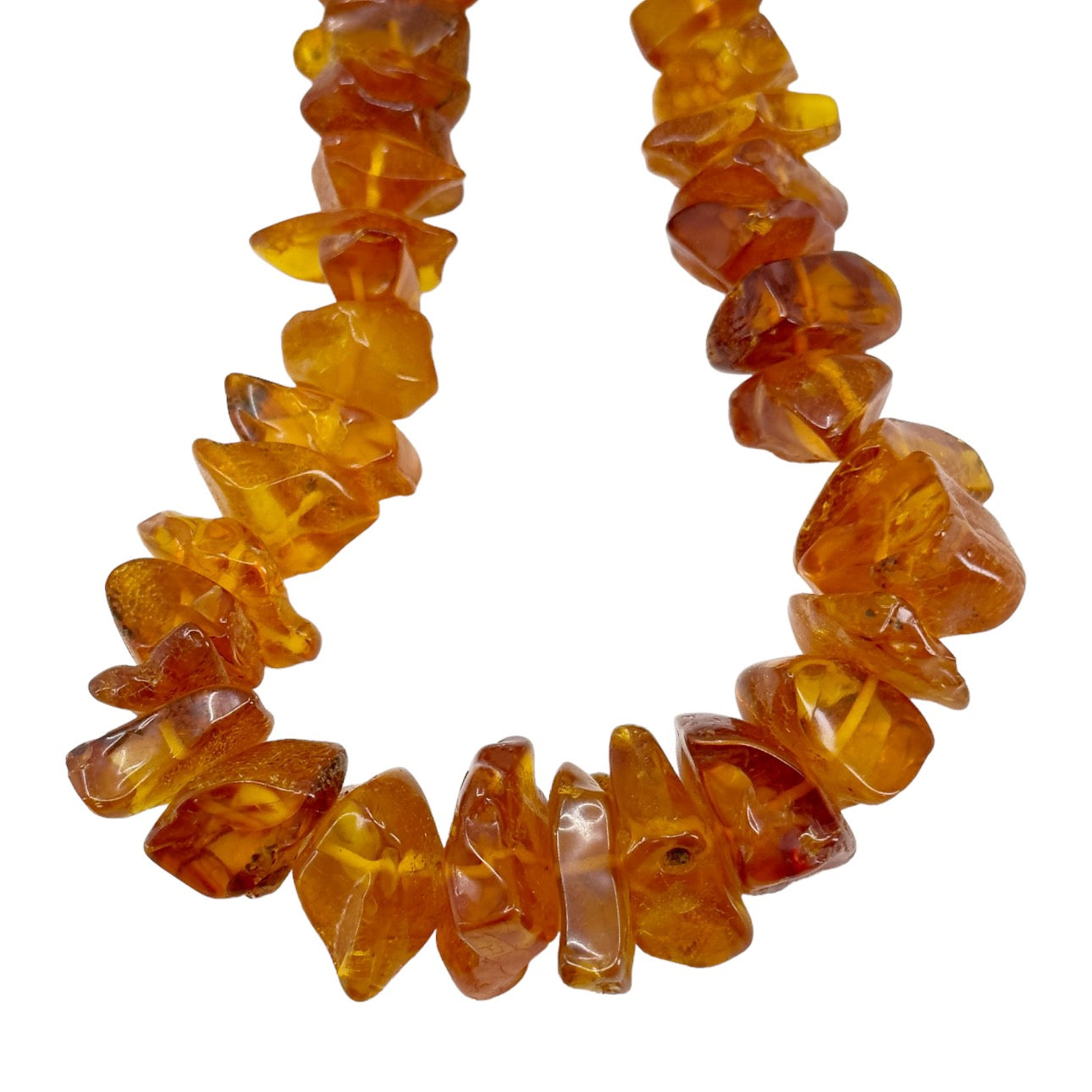 Vintage graduated baltic amber bead necklace