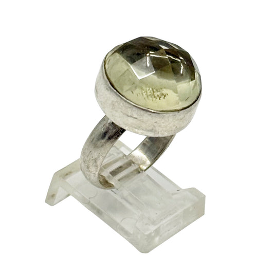 Hand Made sterling silver lemon citrine ring - GM1169