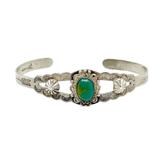 Bell Trading Post sterling silver turquoise cuff bracelet - GM1179