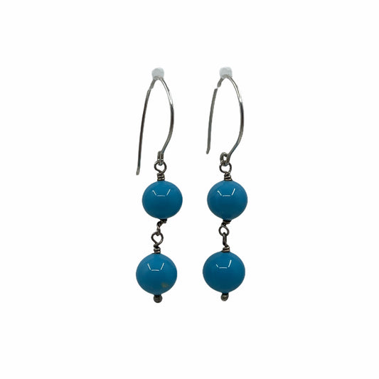 sterling silver venetian glass earrings