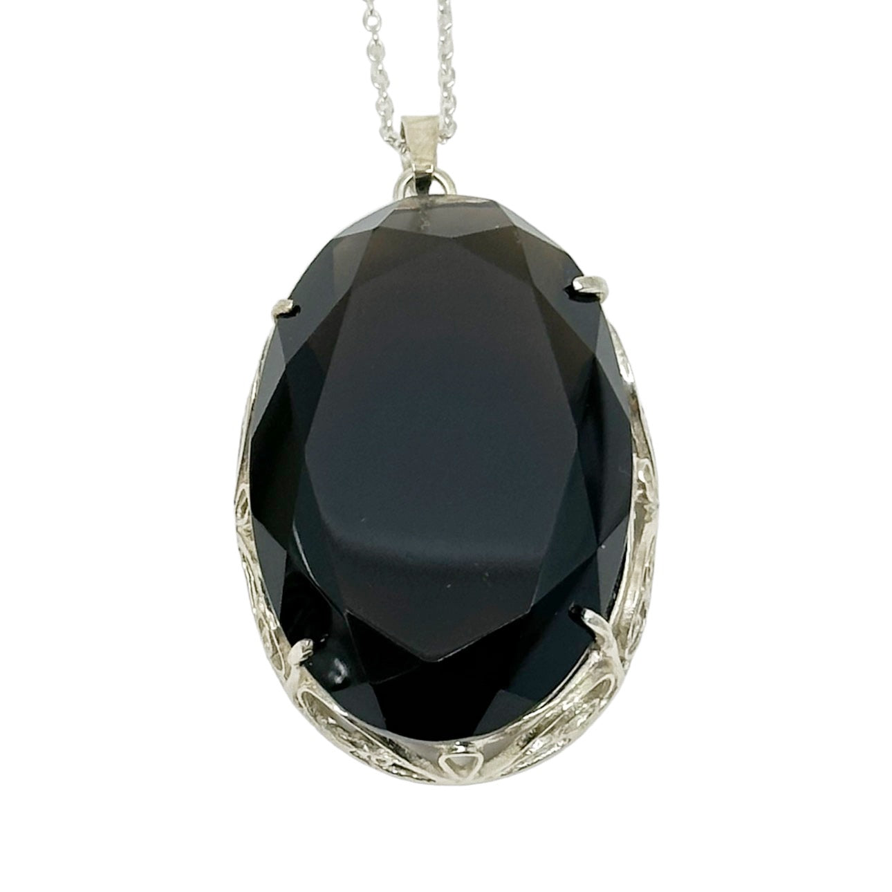 Hand Made Sterling silver smoky quartz pendant