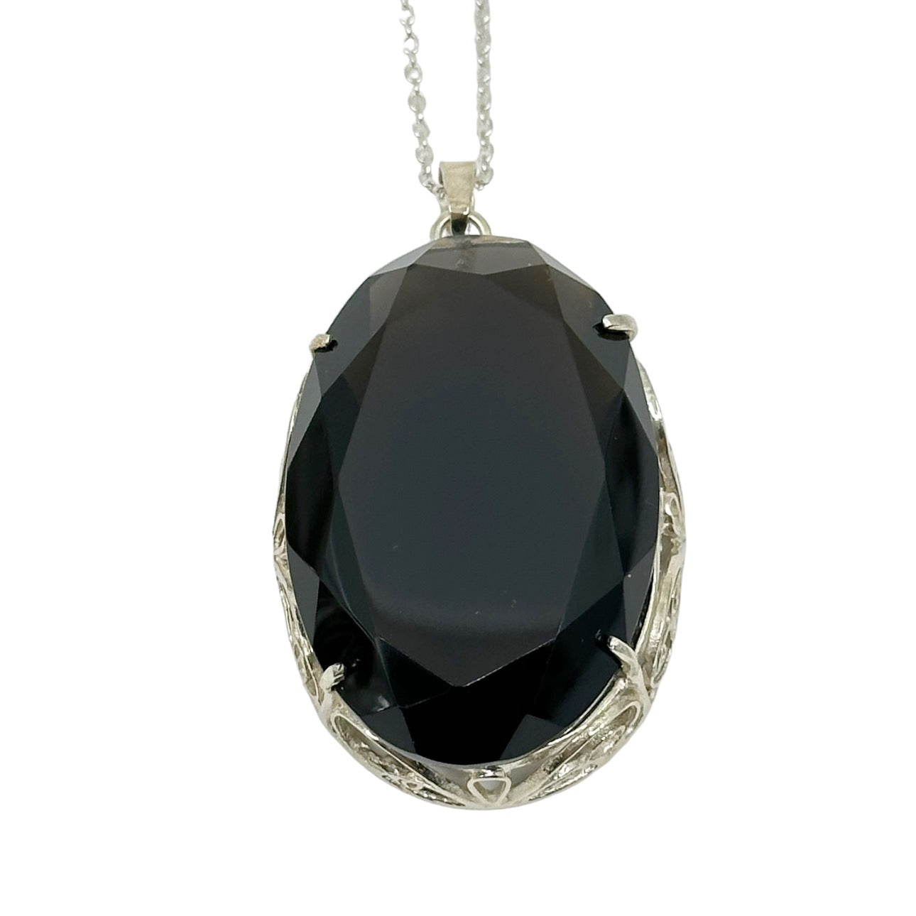 Hand Made Sterling silver smoky quartz pendant