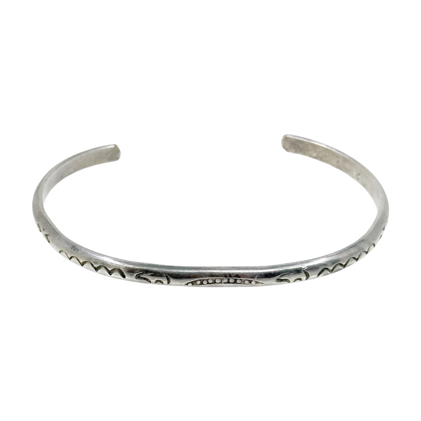 Arnold Maloney Navajo sterling silver cuff bracelet