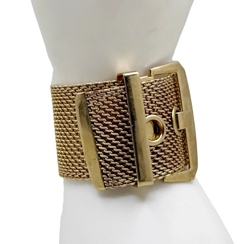 Vintage Gold tone belt mesh bracelet - GM1501