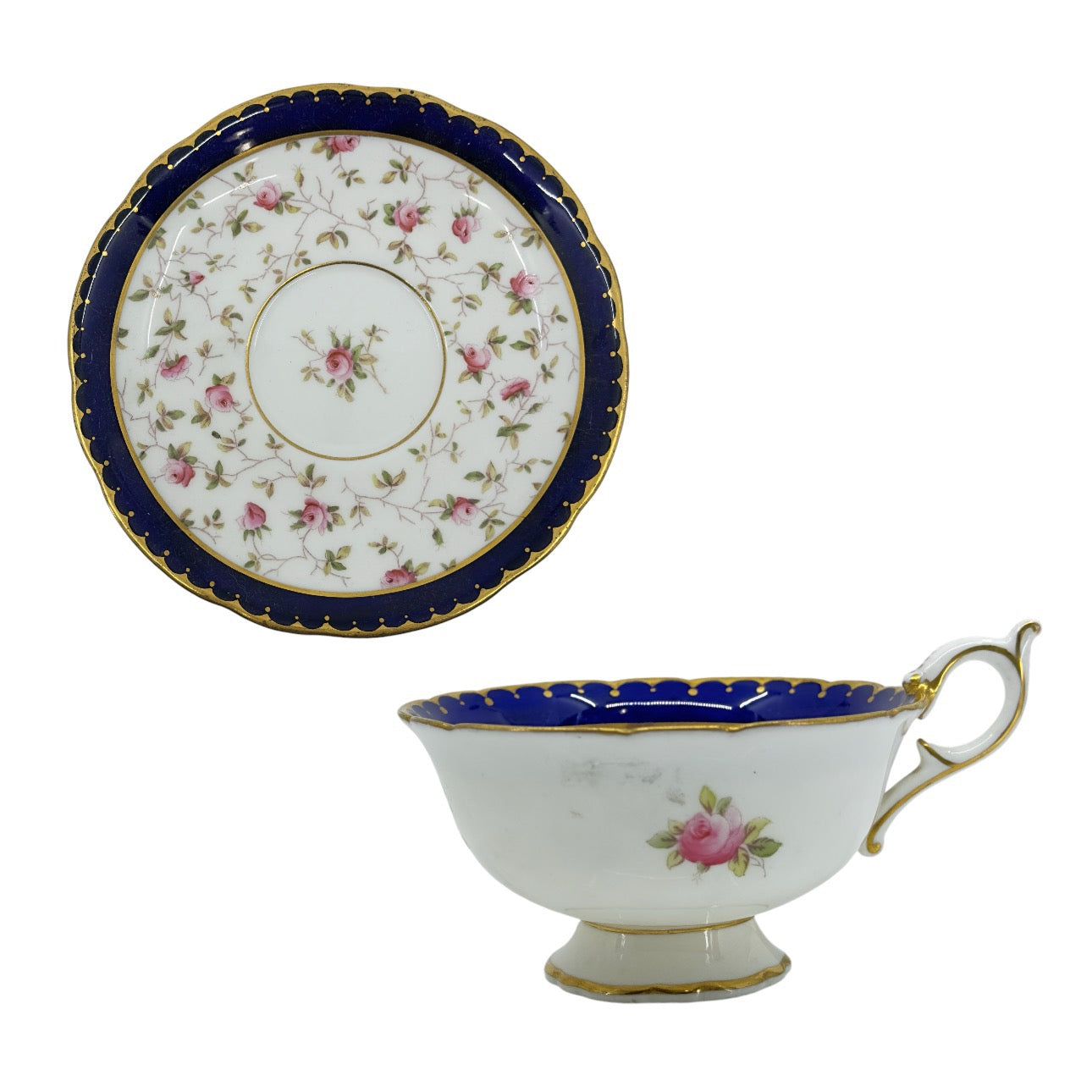 Coalport England fine bone china porcelain Teacup and Saucer