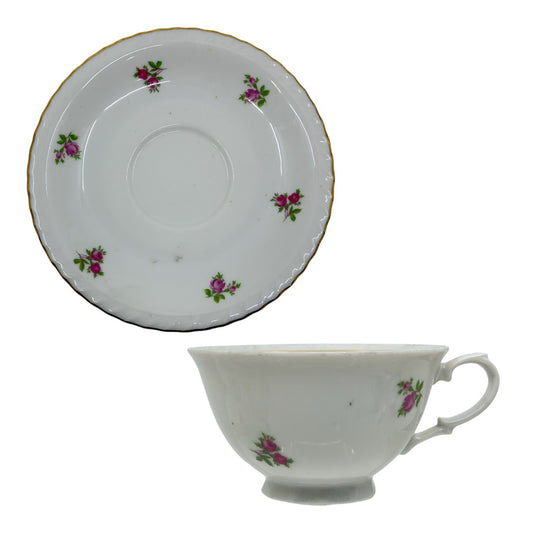 Fine Bohemian fine bone china porcelain Teacup and Saucer