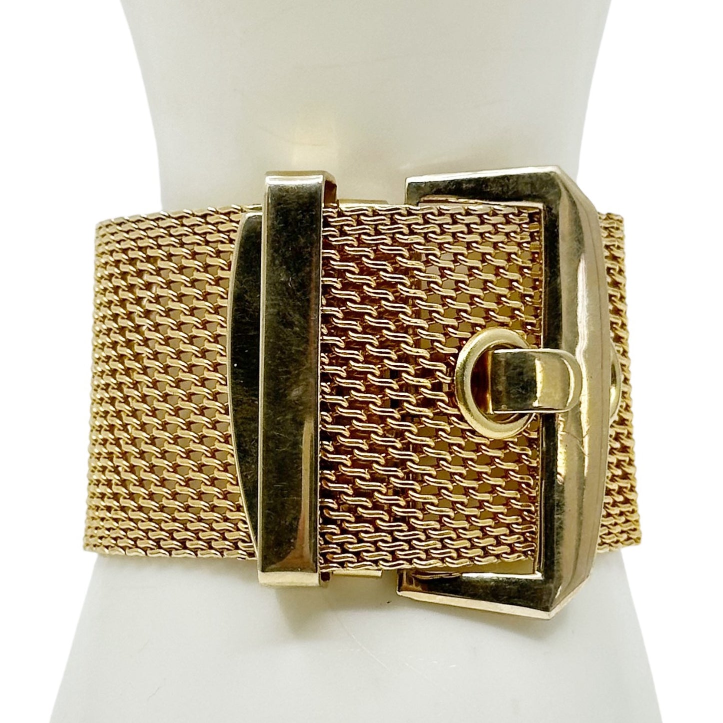 Vintage Gold tone belt bracelet