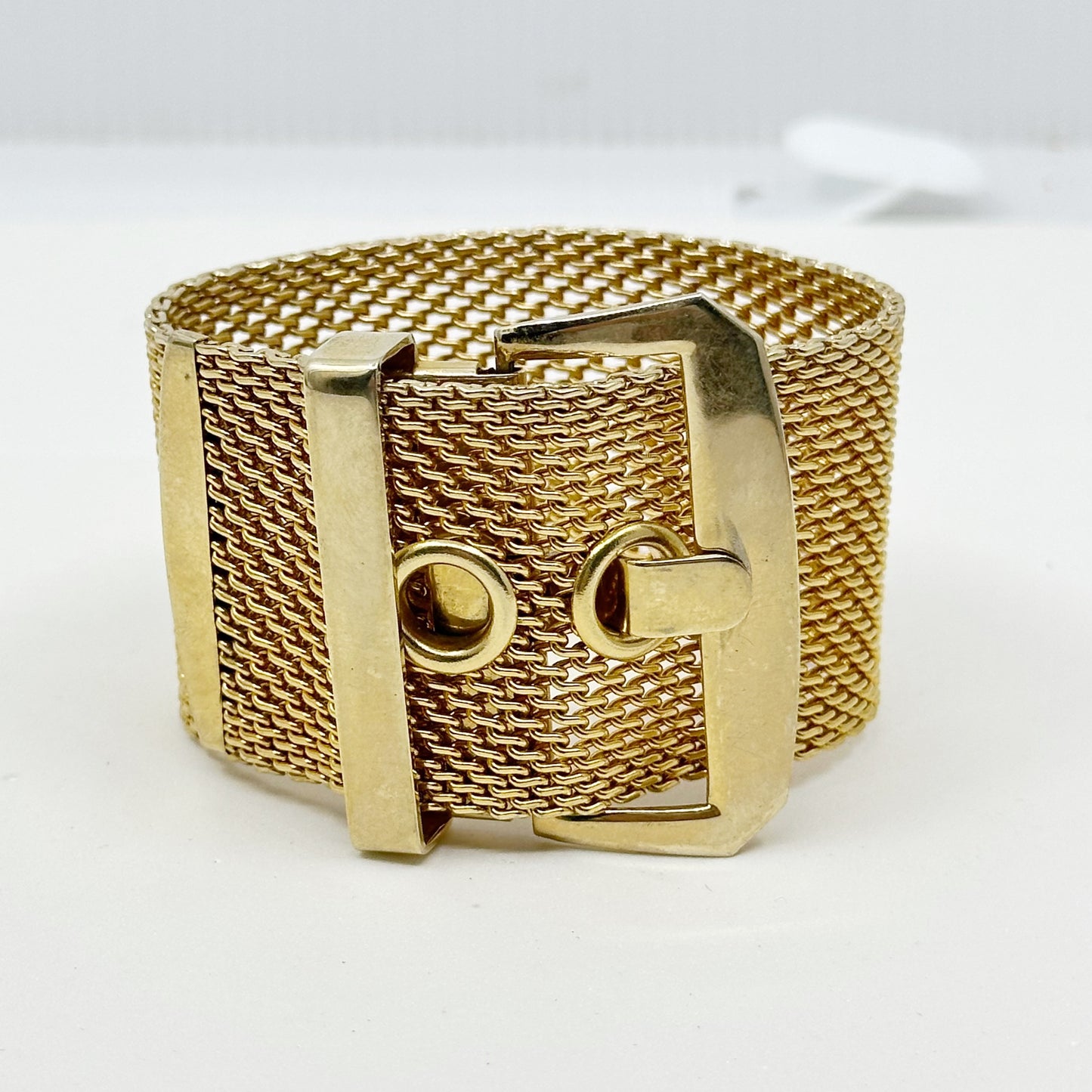 Vintage Gold tone belt bracelet