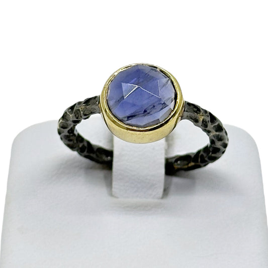 Gold Vermeil Sterling silver Iolite ring GM160