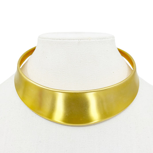 Vintage 22k Gold Plated  cuff choker necklace