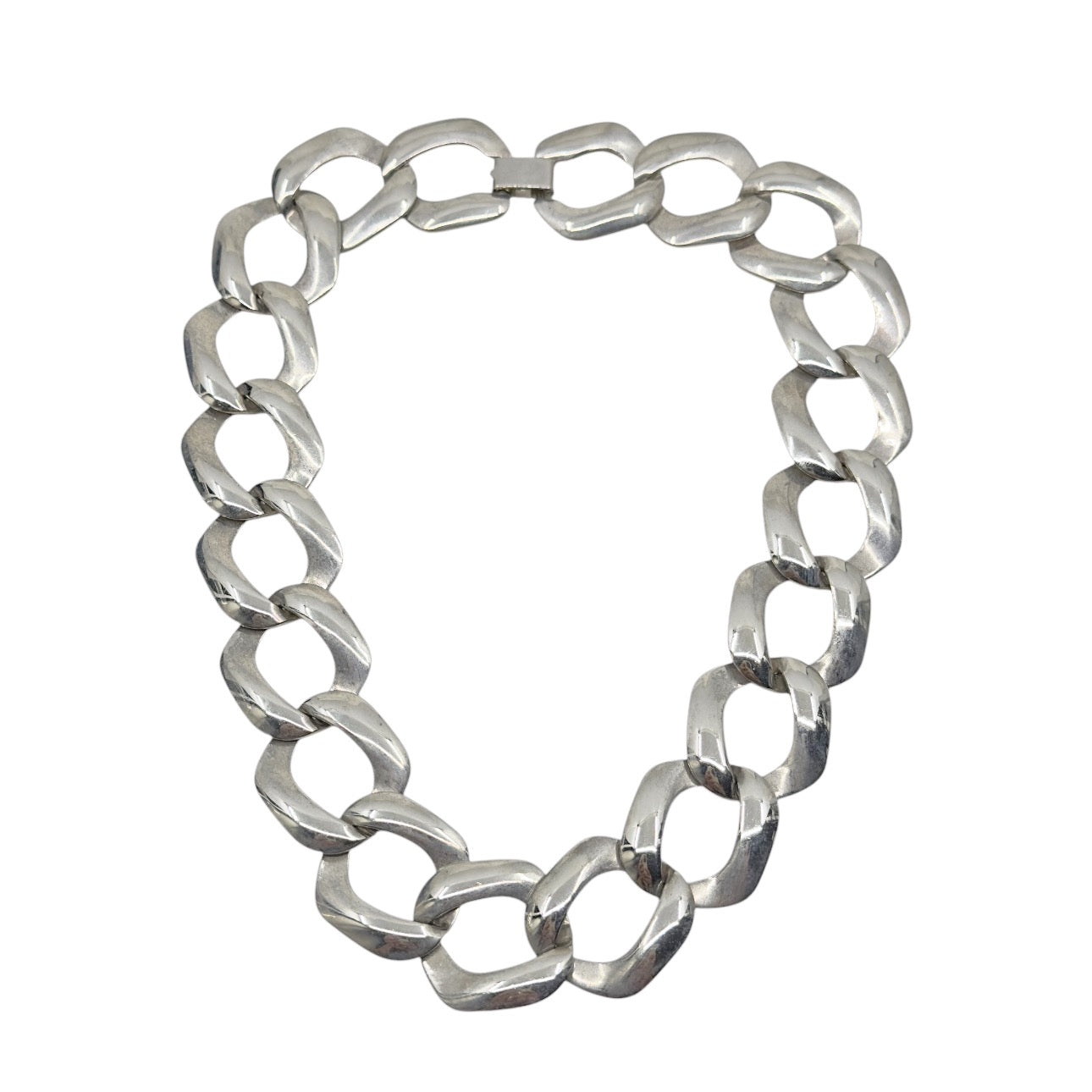 Vintage Silver Plated link necklace