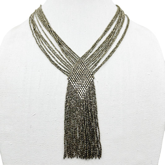 Rajasthan Silver tone beaded necklace