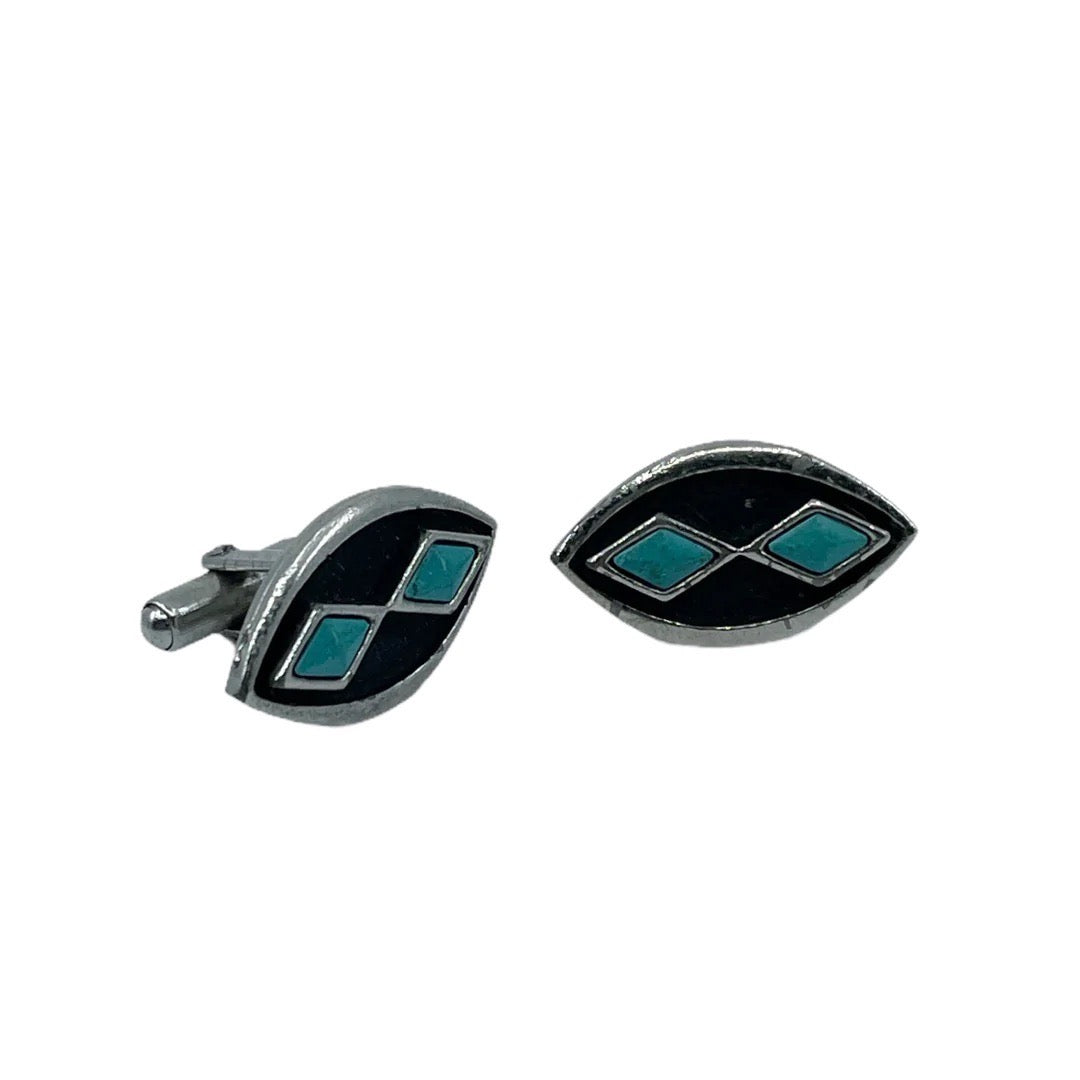 St. Labre silver turquoise cufflinks