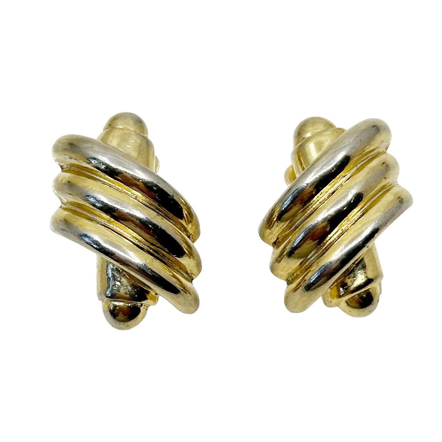 Erwin Pearl gold tone clip on earrings