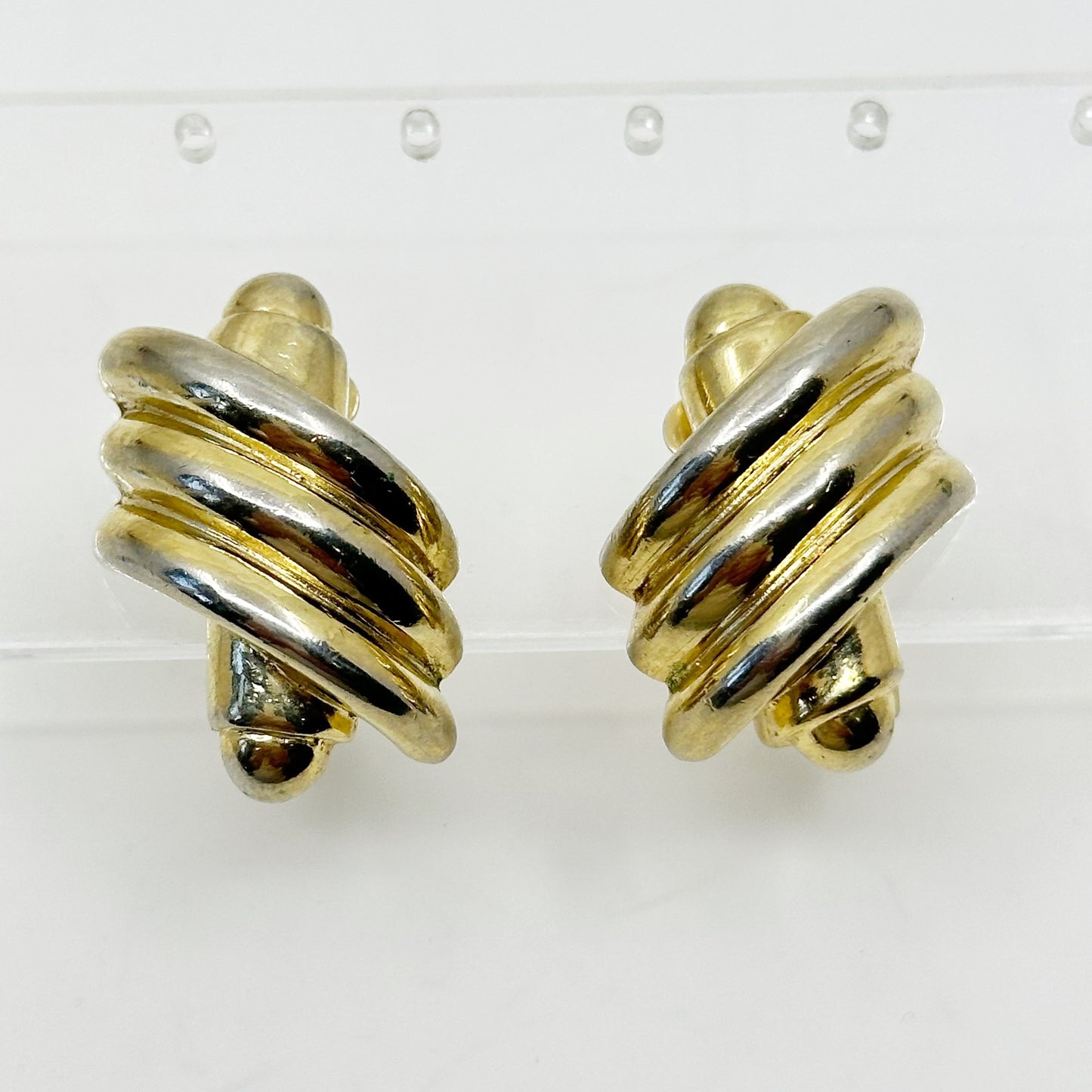 Erwin Pearl gold tone clip on earrings