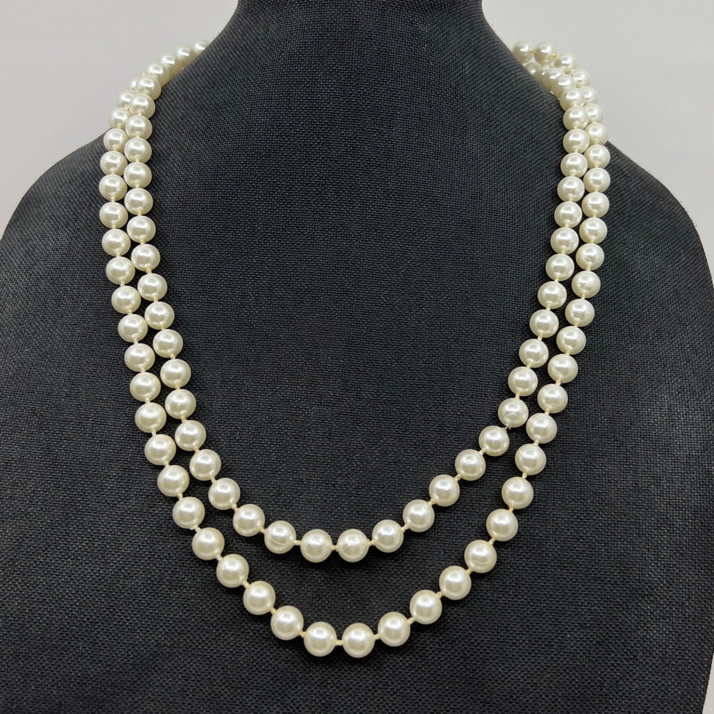 Vintage 53" long faux Pearl Necklace