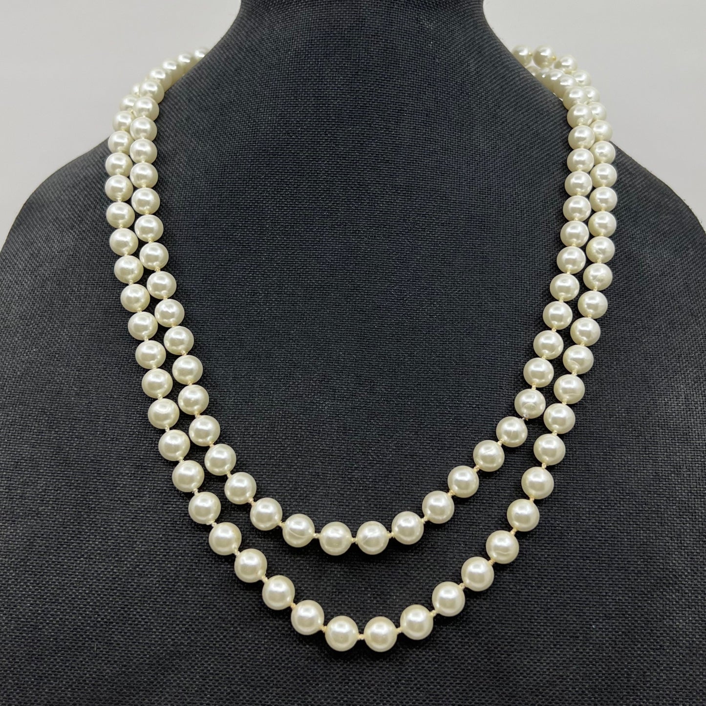 Vintage 53" long faux Pearl Necklace