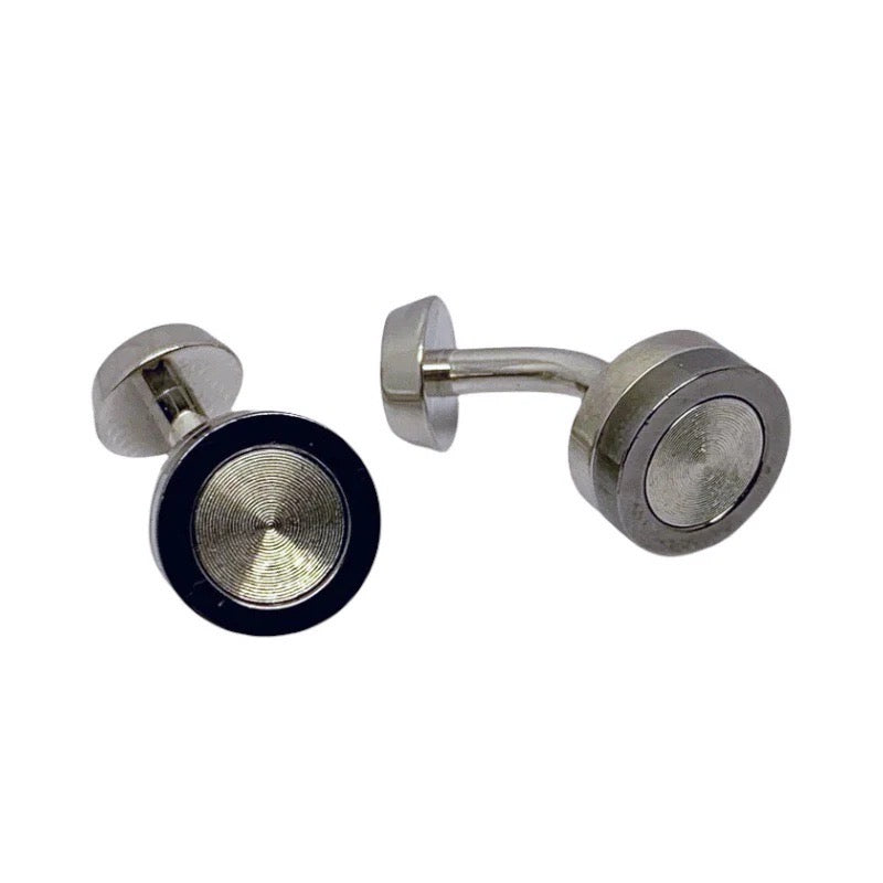 stainless steel hematite cufflinks