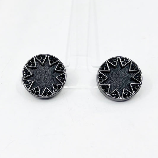 HOUSE OF HARLOW Sunburst Crystal Pave Earrings