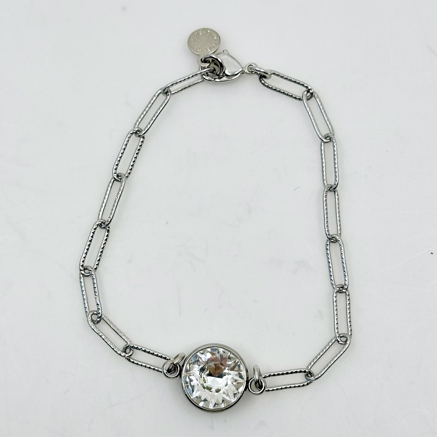 Roberta Chiarella silver tone Swarovski crystal bracelet