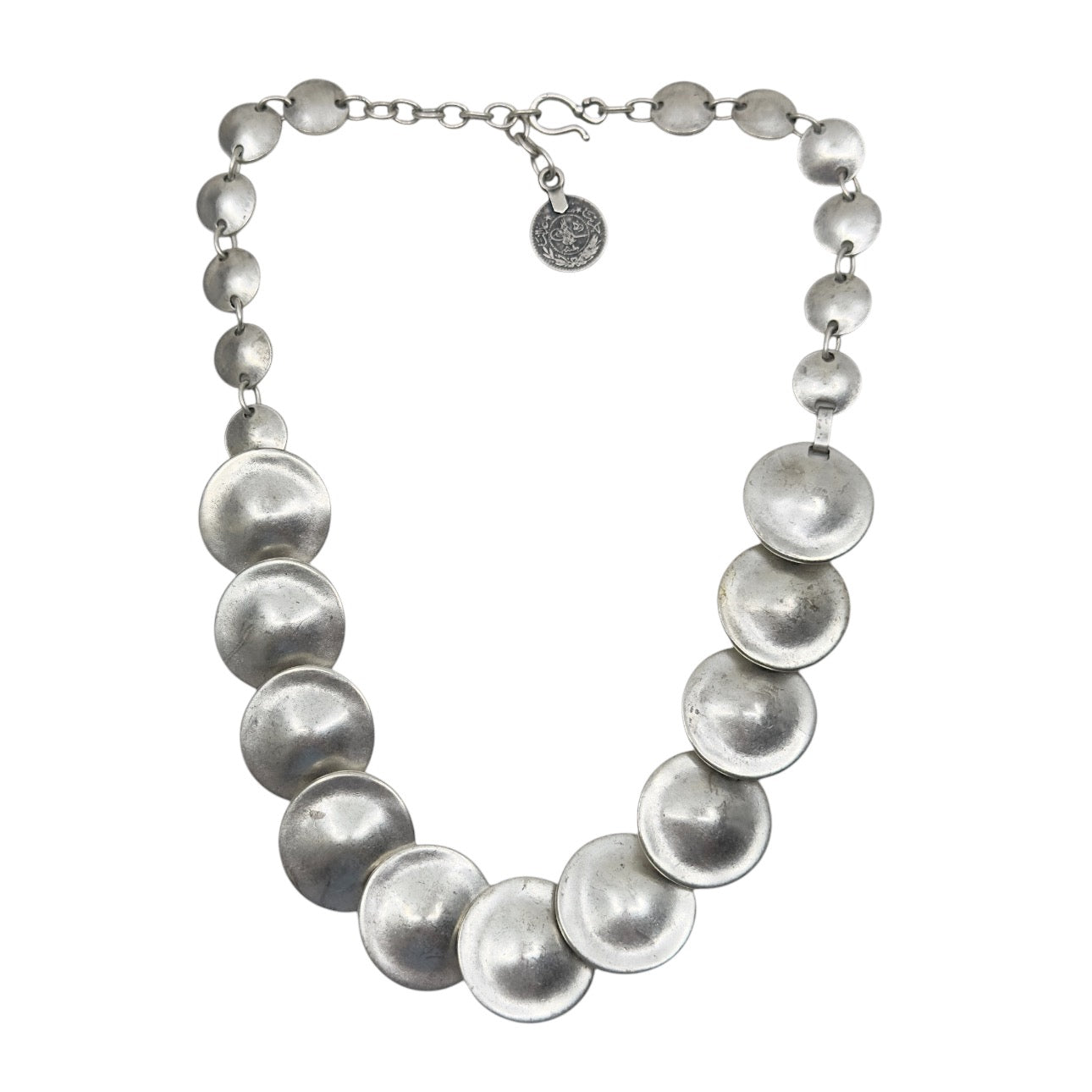 Silver tone fashion necklace