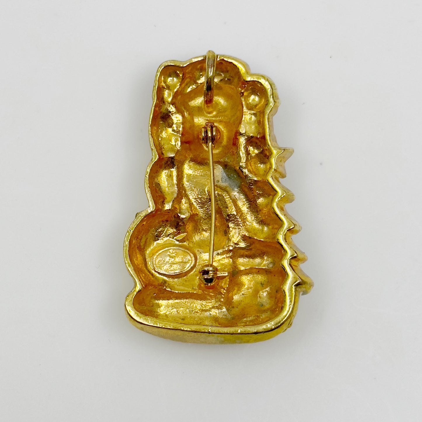 Christopher Radko enamel rhinestone snowman pendant brooch