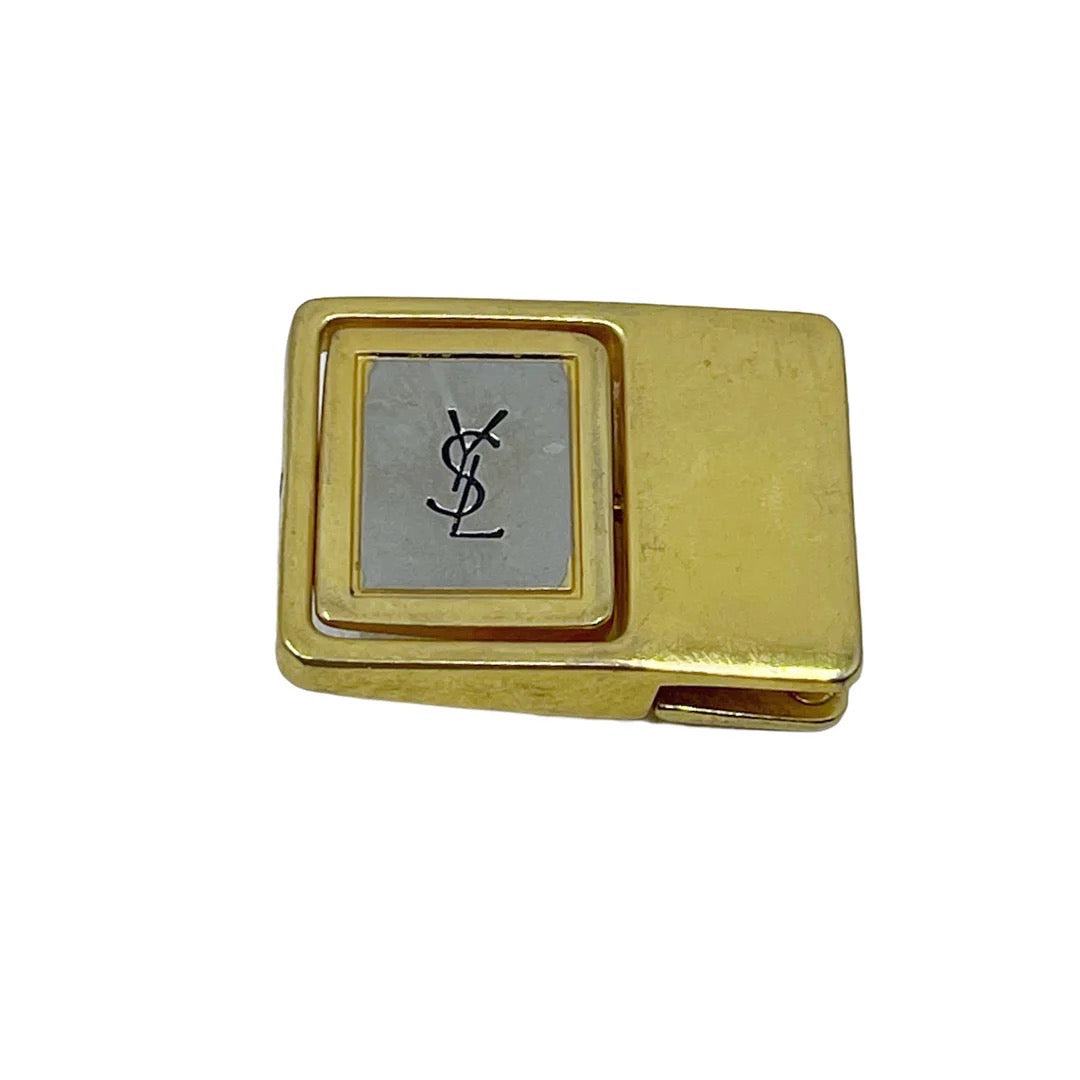 Yves Saint Laurent YSL Vintage Men's Gold Tone Belt Buckle