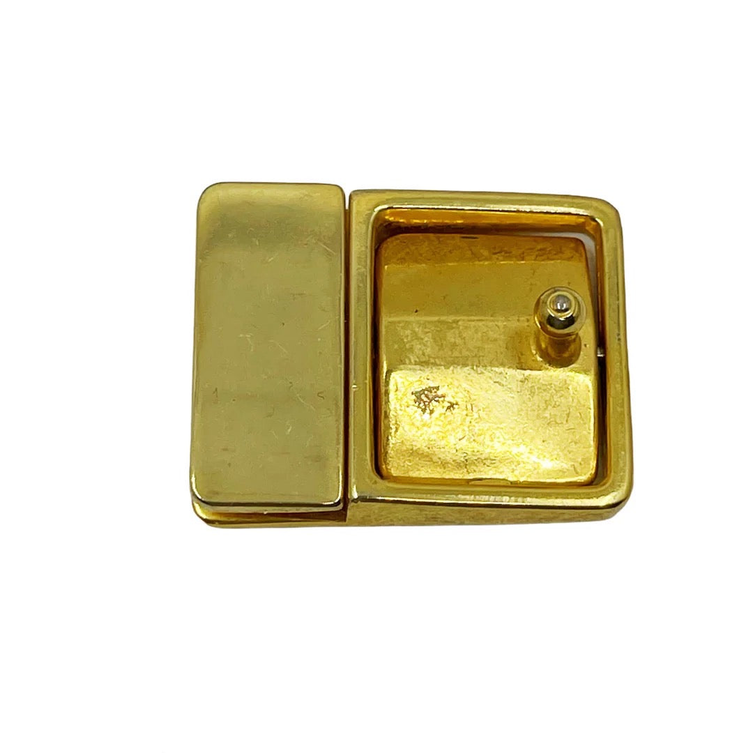 Yves Saint Laurent YSL Vintage Men's Gold Tone Belt Buckle