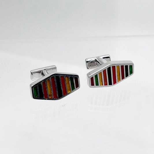 Thomas Pink Rainbow enamel Cufflinks