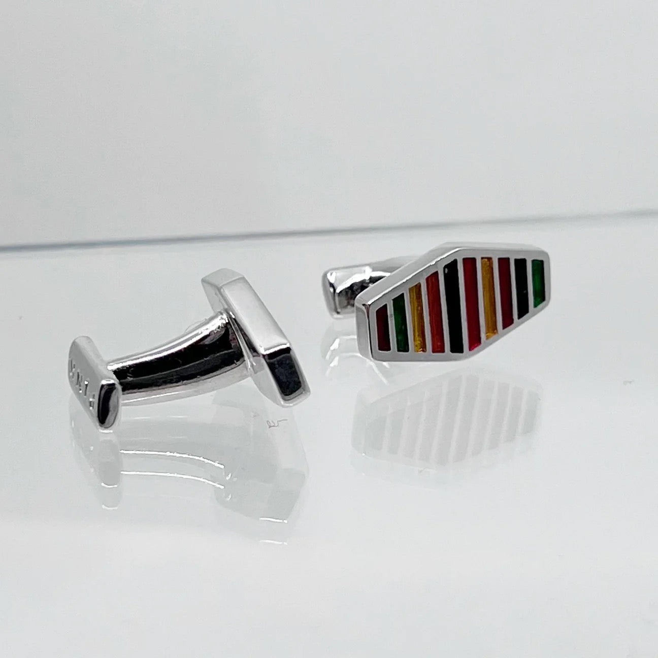 Thomas Pink Rainbow enamel Cufflinks