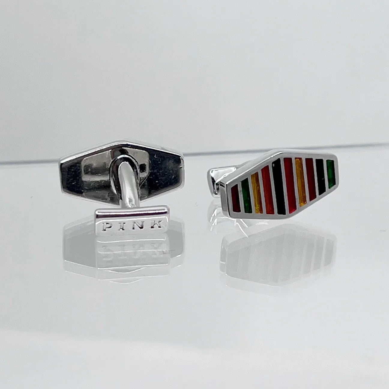 Thomas Pink Rainbow enamel Cufflinks