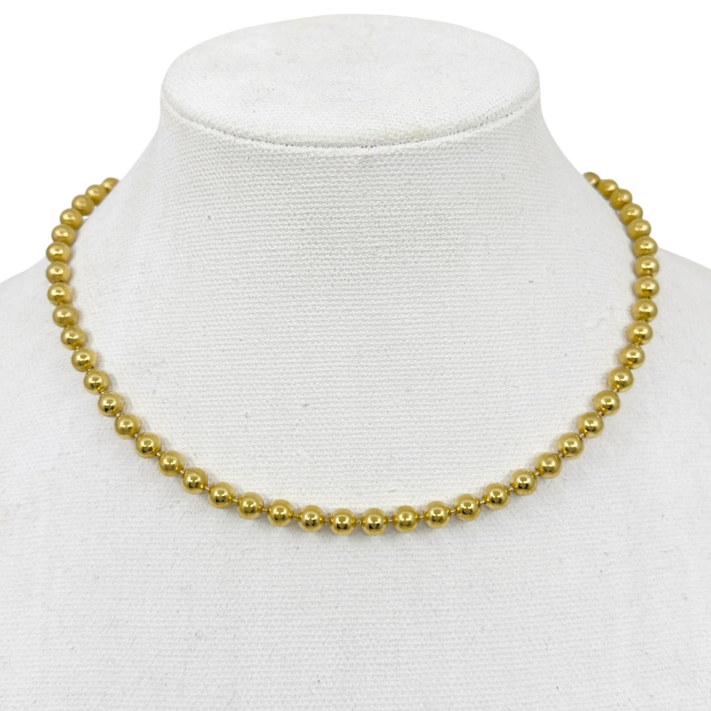 Vintage Gold tone bead necklace