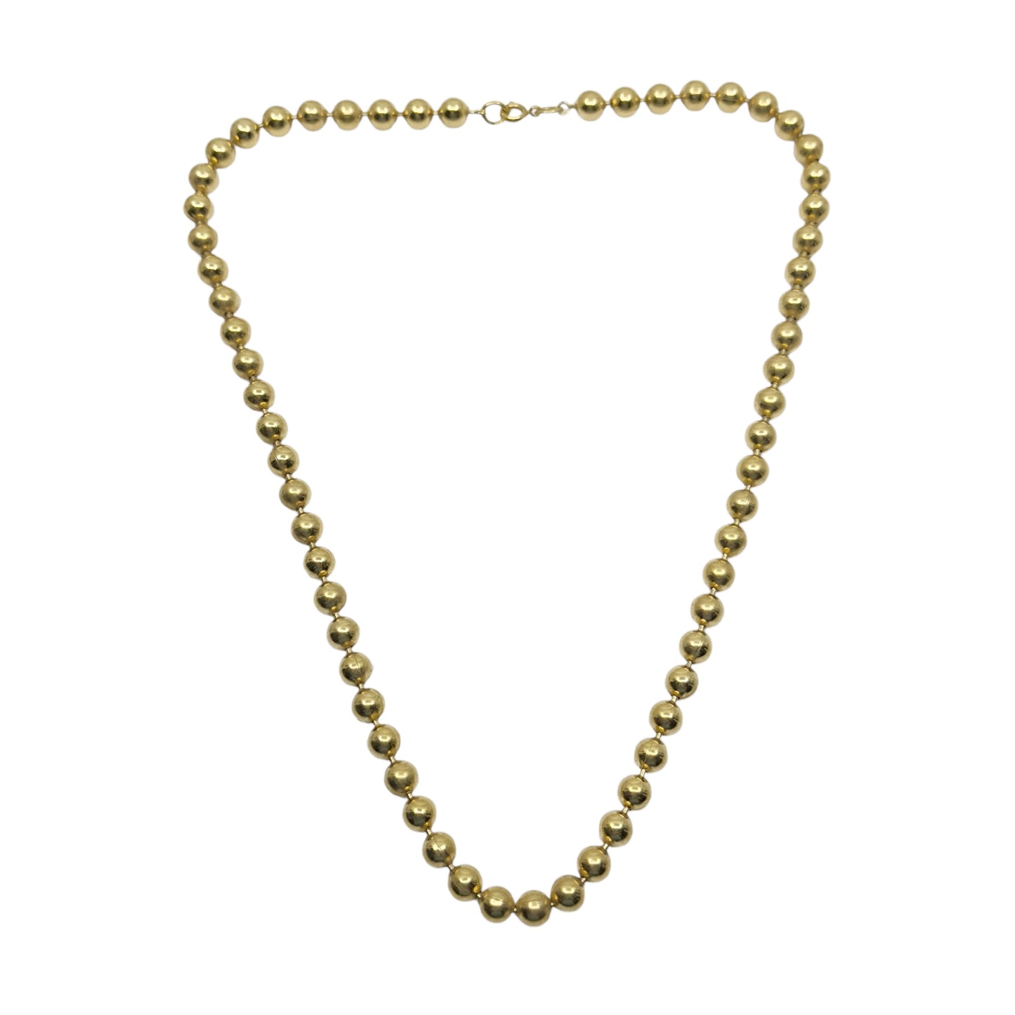 Vintage Gold tone bead necklace