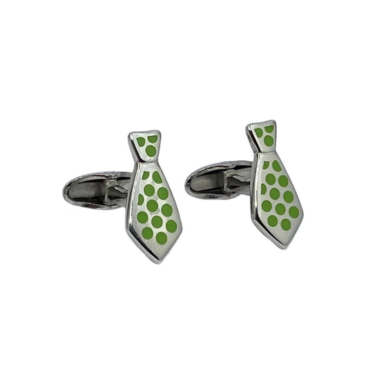 ETRO silver enamel cufflinks