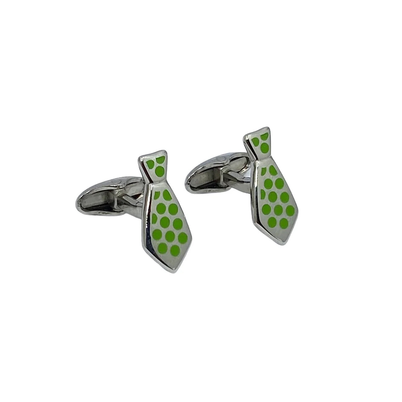 ETRO silver enamel cufflinks