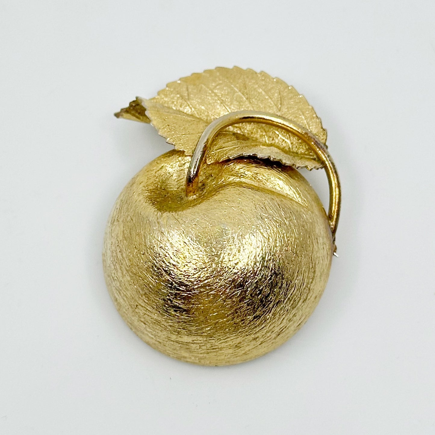 Vintage Napier Gold tone apple brooch