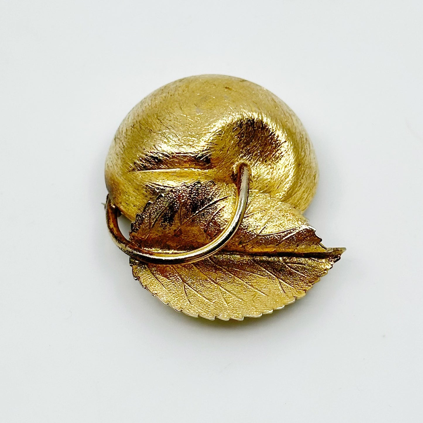 Vintage Napier Gold tone apple brooch