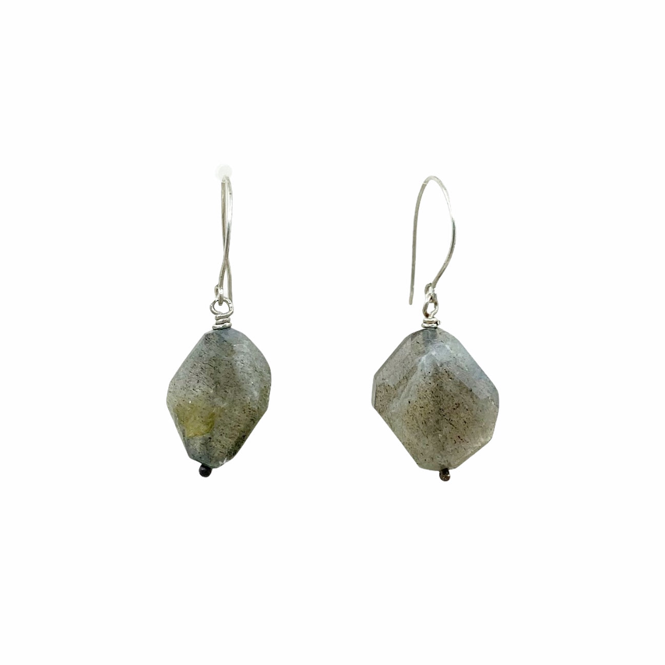 Hand Made sterling silver labradorite earrings