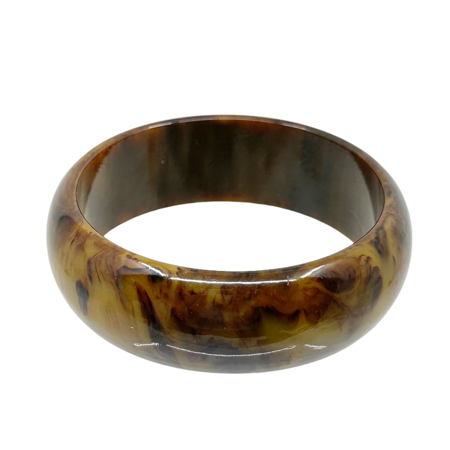 Vintage swirl bakelite bangle bracelet