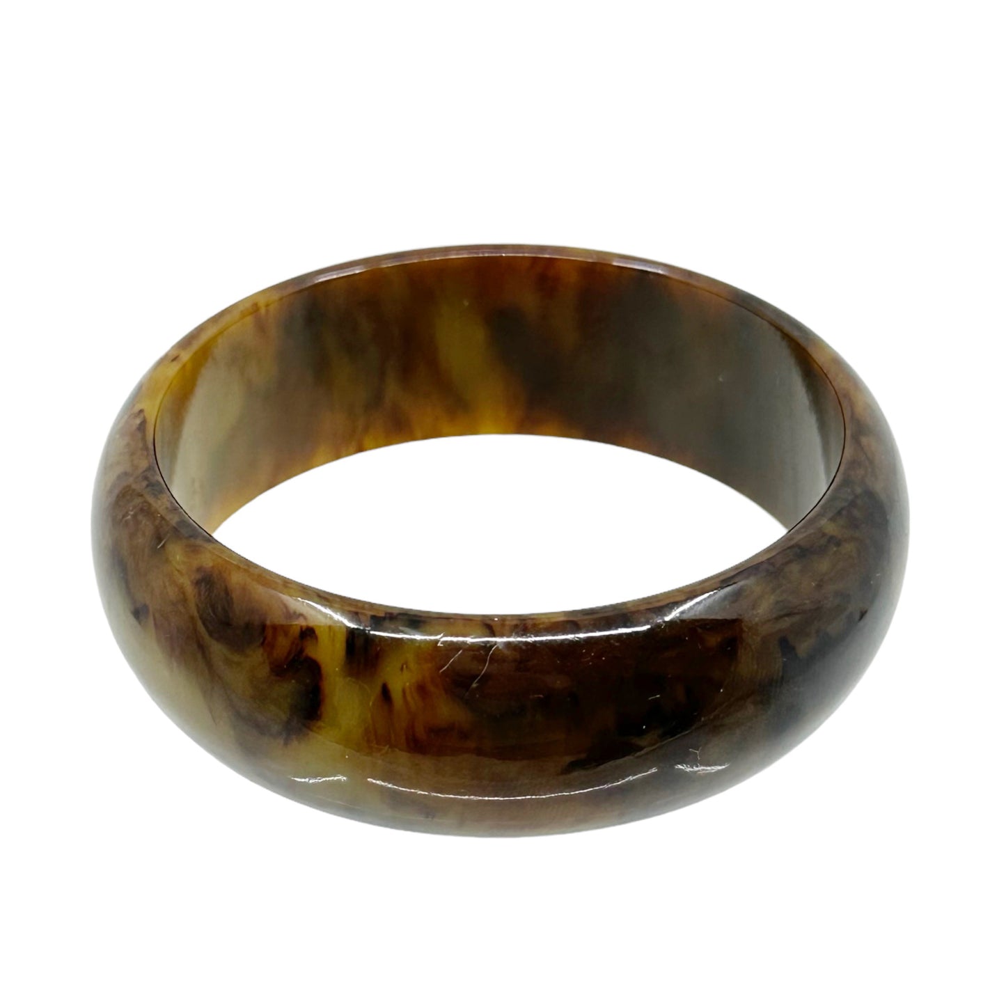 Vintage swirl bakelite bangle bracelet