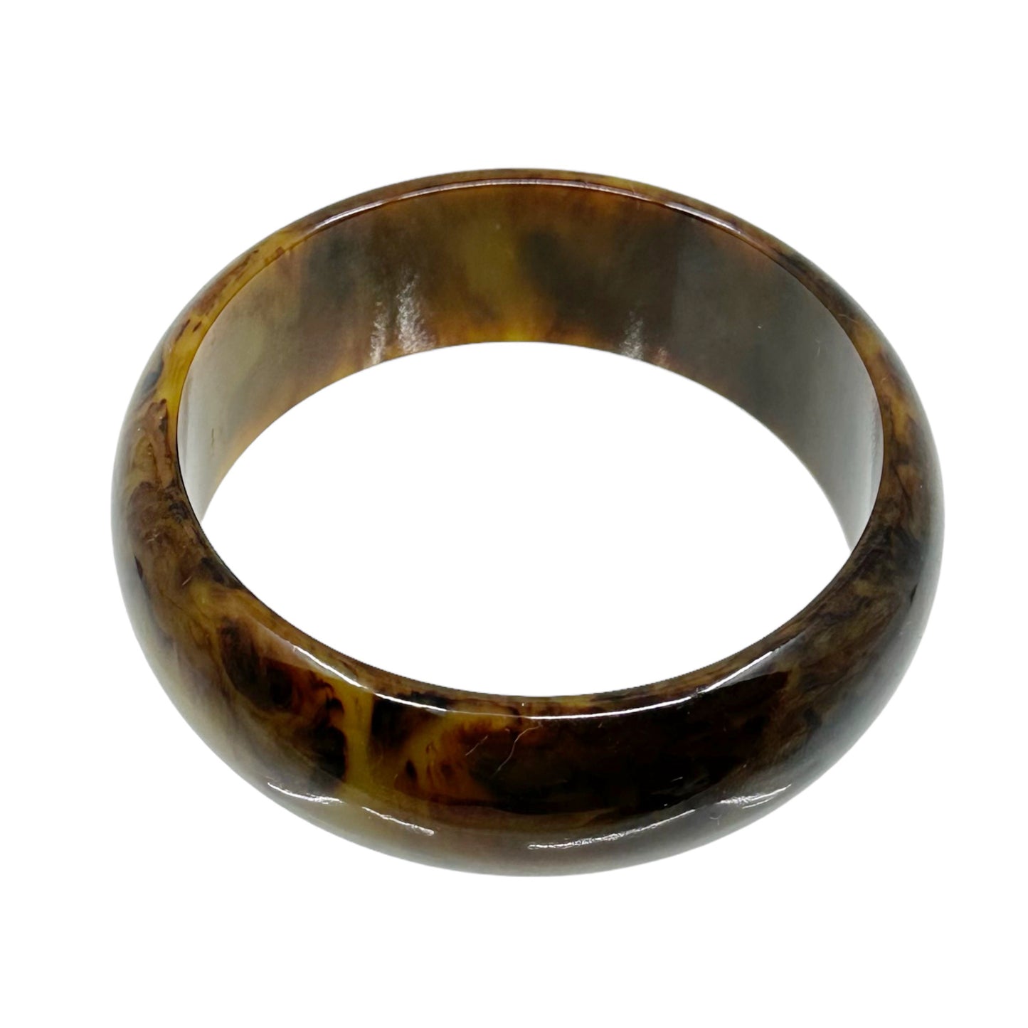 Vintage swirl bakelite bangle bracelet