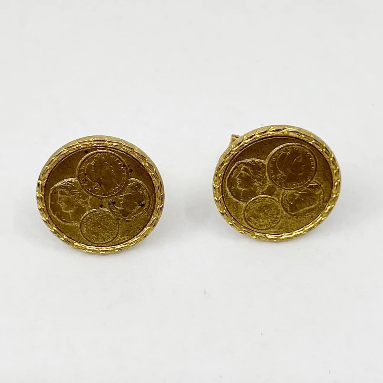 Vintage Gold filled coins cufflinks