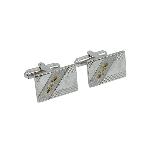 vintage stainless steel cufflinks