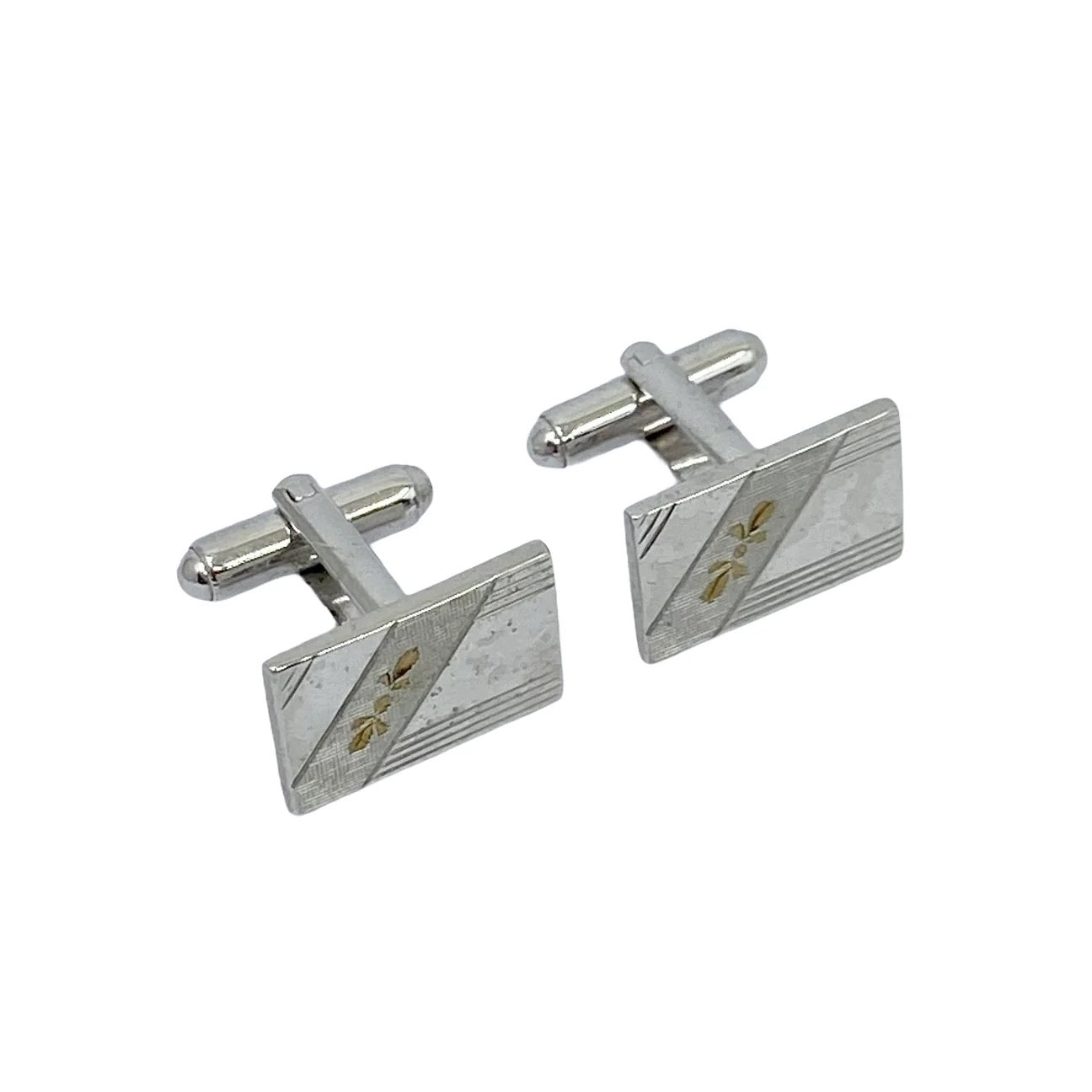 vintage stainless steel cufflinks