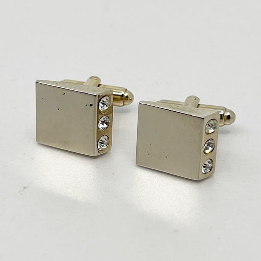 Vintage gold filled rhinestone Cufflinks