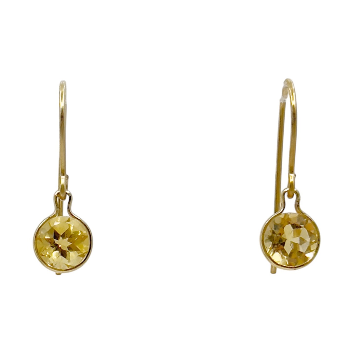 14k Gold filled natural citrine earrings